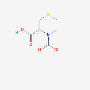 molecular formula C10H17NO4S B1272316 4-(叔丁氧羰基)硫代吗啉-3-羧酸 CAS No. 128453-98-5