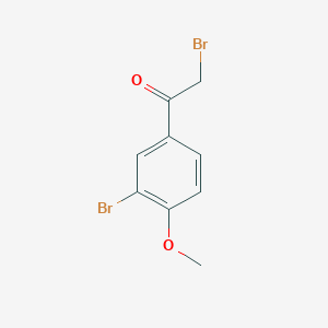 molecular formula C9H8Br2O2 B1272318 2-Bromo-1-(3-bromo-4-methoxyphenyl)ethanone CAS No. 6096-83-9