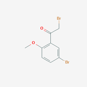 molecular formula C9H8Br2O2 B1272319 2-Bromo-1-(5-bromo-2-methoxyphenyl)ethanone CAS No. 67639-58-1