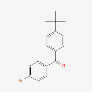 molecular formula C17H17BrO B1272322 4-Bromo-4'-tert-butylbenzophenone CAS No. 91404-26-1