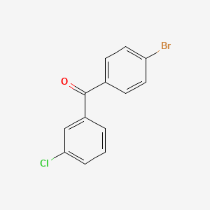 molecular formula C13H8BrClO B1272327 4-Bromo-3'-chlorobenzophenone CAS No. 27434-90-8