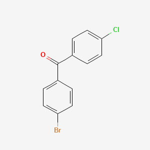 molecular formula C13H8BrClO B1272328 (4-溴苯基)(4-氯苯基)甲酮 CAS No. 27428-57-5