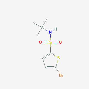 molecular formula C8H12BrNO2S2 B1272335 5-溴-N-叔丁基-2-噻吩磺酰胺 CAS No. 286932-39-6
