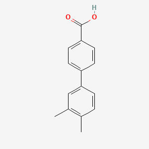 molecular formula C15H14O2 B1272339 3',4'-Dimethyl-biphenyl-4-carboxylic acid CAS No. 122294-09-1