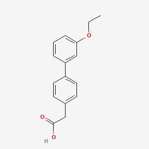 molecular formula C16H16O3 B1272343 (3'-乙氧基联苯-4-基)-乙酸 CAS No. 669713-69-3