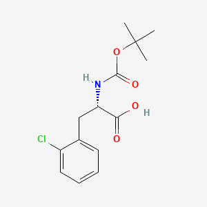 molecular formula C14H18ClNO4 B1272355 Boc-2-chloro-L-phenylalanine CAS No. 114873-02-8