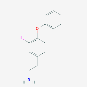 molecular formula C14H14INO B12723570 O-phenyl-3-iodotyramine CAS No. 794507-61-2