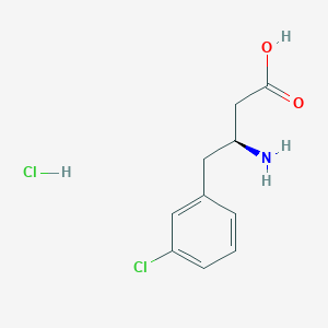 molecular formula C10H13Cl2NO2 B1272359 (S)-3-Amino-4-(3-chlorophenyl)butanoic acid hydrochloride CAS No. 270596-38-8