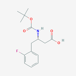 (S)-3-((tert-butoxycarbonyl)amino)-4-(2-fluorophenyl)butanoic acid