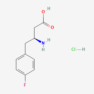 molecular formula C10H13ClFNO2 B1272363 (S)-3-Amino-4-(4-fluorophenyl)butanoic acid hydrochloride CAS No. 270596-53-7