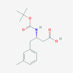(S)-3-((tert-butoxycarbonyl)amino)-4-(m-tolyl)butanoic acid