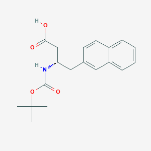 molecular formula C19H23NO4 B1272369 Boc-(S)-3-Amino-4-(2-naphthyl)-butyric acid CAS No. 219297-11-7