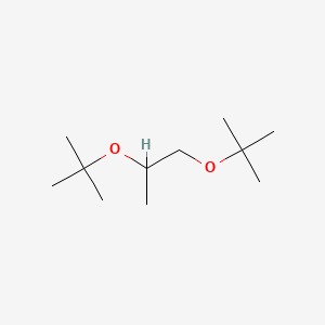 molecular formula C11H24O2 B12723696 Propylene glycol di-tert-butyl ether CAS No. 80762-96-5