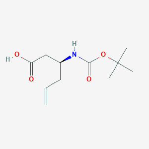 molecular formula C11H19NO4 B1272376 Boc-(S)-3-Amino-5-hexenoic acid CAS No. 270263-03-1