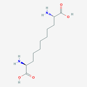 molecular formula C11H22N2O4 B12723772 Diamino-nonanedicarboxylic acid CAS No. 73012-56-3