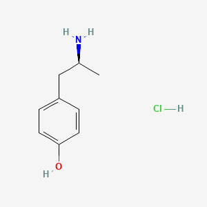 molecular formula C9H14ClNO B12723784 (s)-p-Hydroxyamphetamine hydrochloride CAS No. 71295-78-8