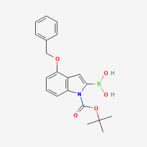 molecular formula C20H22BNO5 B1272386 4-Benzyloxy-1-Boc-indole-2-boronic acid CAS No. 850568-52-4