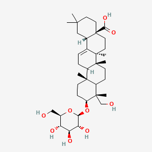 molecular formula C36H58O9 B12723864 Hederoside B CAS No. 39776-12-0
