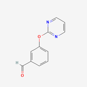 B1272390 3-(Pyrimidin-2-yloxy)benzaldehyde CAS No. 263349-26-4