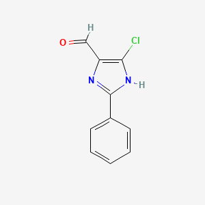 molecular formula C10H7ClN2O B1272393 5-Chloro-2-phenyl-1H-imidazole-4-carbaldehyde CAS No. 60367-52-4