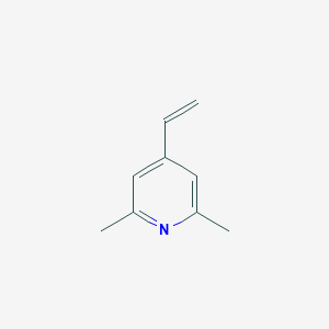 molecular formula C9H11N B012724 4-Ethenyl-2,6-dimethylpyridine CAS No. 102547-79-5