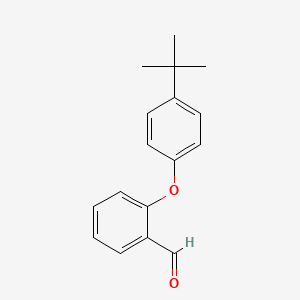 molecular formula C17H18O2 B1272400 2-[4-(Tert-Butyl)Phenoxy]Benzenecarbaldehyde CAS No. 181297-82-5