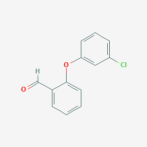 molecular formula C13H9ClO2 B1272401 2-(3-Chlorophenoxy)benzaldehyde CAS No. 181297-72-3
