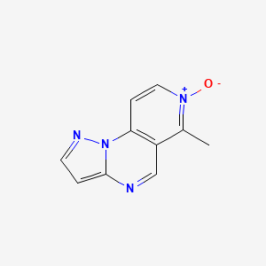 molecular formula C10H8N4O B12724023 Pyrazolo(1,5-a)pyrido(3,4-e)pyrimidine, 6-methyl-, 7-oxide CAS No. 132407-95-5