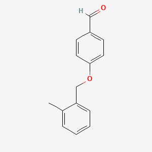 molecular formula C15H14O2 B1272403 4-[(2-Methylbenzyl)oxy]benzaldehyde CAS No. 400825-69-6