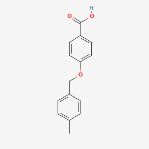 molecular formula C15H14O3 B1272408 4-[(4-Methylbenzyl)oxy]benzenecarboxylic acid CAS No. 56442-19-4