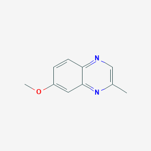 molecular formula C10H10N2O B127241 7-Methoxy-2-methylquinoxaline CAS No. 146294-18-0