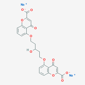 molecular formula C25H18Na2O11 B12724149 5-Methyl cromolyn sodium CAS No. 1221154-42-2