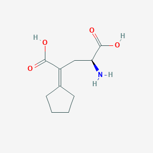 molecular formula C10H15NO4 B12724164 L-Glutamic acid, 4-cyclopentylidene- CAS No. 213778-21-3