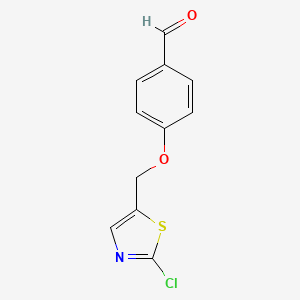 4-[(2-Chloro-1,3-thiazol-5-yl)methoxy]benzaldehyde