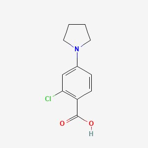 2-chloro-4-pyrrolidinobenzoic acid
