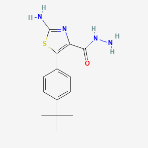 2-Amino-5-(4-(tert-butyl)phenyl)thiazole-4-carbohydrazide