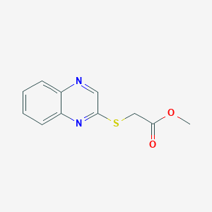 Methyl 2-(2-quinoxalinylsulfanyl)acetate