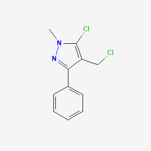 5-chloro-4-(chloromethyl)-1-methyl-3-phenyl-1H-pyrazole