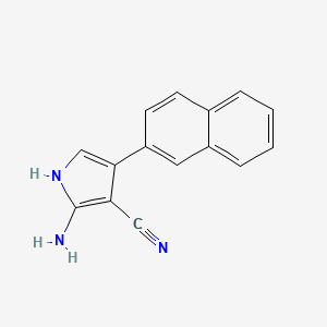 2-Amino-4-(naphthalen-2-yl)-1H-pyrrole-3-carbonitrile