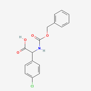 2-{[(Benzyloxy)carbonyl]amino}-2-(4-chlorophenyl)acetic acid