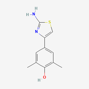 4-(2-Amino-1,3-thiazol-4-yl)-2,6-dimethylbenzenol