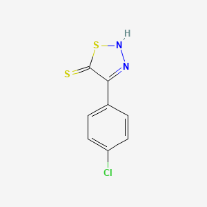 4-(4-Chlorophenyl)-1,2,3-thiadiazole-5-thiol