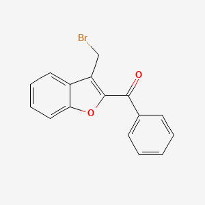 molecular formula C16H11BrO2 B1272449 [3-(Bromomethyl)-1-benzofuran-2-yl](phenyl)methanone CAS No. 67534-81-0