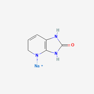 molecular formula C6H6N3NaO B12724507 2-Oxoimidazo(4,5-b)pyridine sodium salt CAS No. 85930-14-9