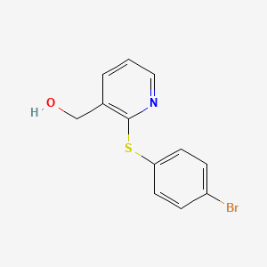 {2-[(4-Bromophenyl)sulfanyl]-3-pyridinyl}methanol