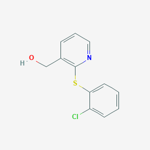 {2-[(2-Chlorophenyl)sulfanyl]-3-pyridinyl}methanol