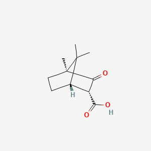 molecular formula C11H16O3 B12724523 (-)-Camphocarboxylic acid CAS No. 63976-55-6
