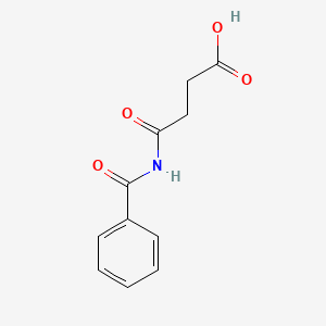 molecular formula C11H11NO4 B12724539 Butanoic acid, 4-(benzoylamino)-4-oxo- CAS No. 93509-65-0