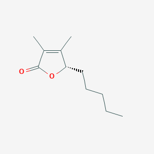 molecular formula C11H18O2 B12724588 Dihydrobovolide, (S)- CAS No. 484040-30-4