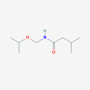 molecular formula C9H19NO2 B127246 Butanamide, 3-methyl-N-[(1-methylethoxy)methyl]- CAS No. 156026-05-0